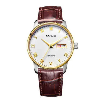 mige是什么牌子的手表 这手表大概多少钱啊？MIGE AUTOMATIC SAPPHIRE CRYSTAL MG-1212G 5ATM WATER RESISTANT？