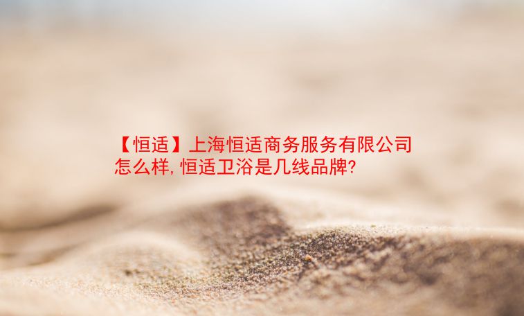 【恒适】上海恒适商务服务有限公司怎么样,恒适卫浴是几线品牌?  第1张