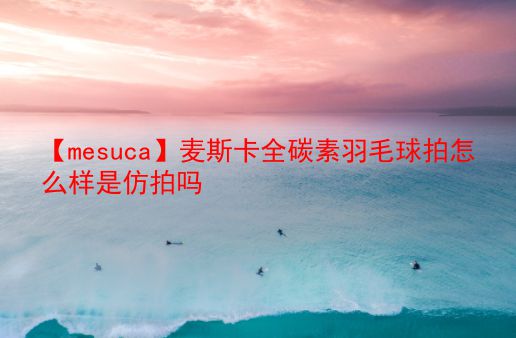 【mesuca】麦斯卡全碳素羽毛球拍怎么样是仿拍吗  第1张