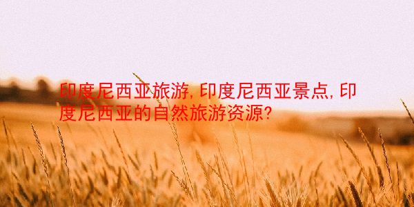 印度尼西亚旅游,印度尼西亚景点,印度尼西亚的自然旅游资源?  第1张